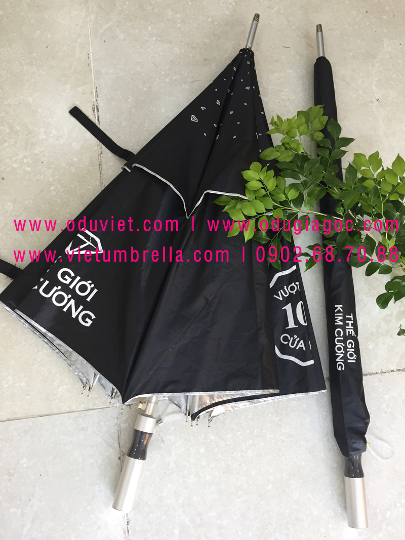 xưởng sản xuất ô dù cầm tay in logo quảng cáo